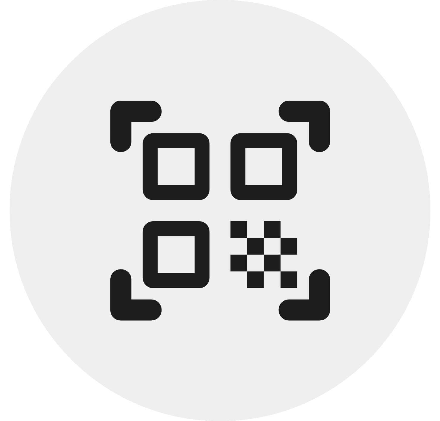 Customers scan QR code to borrow