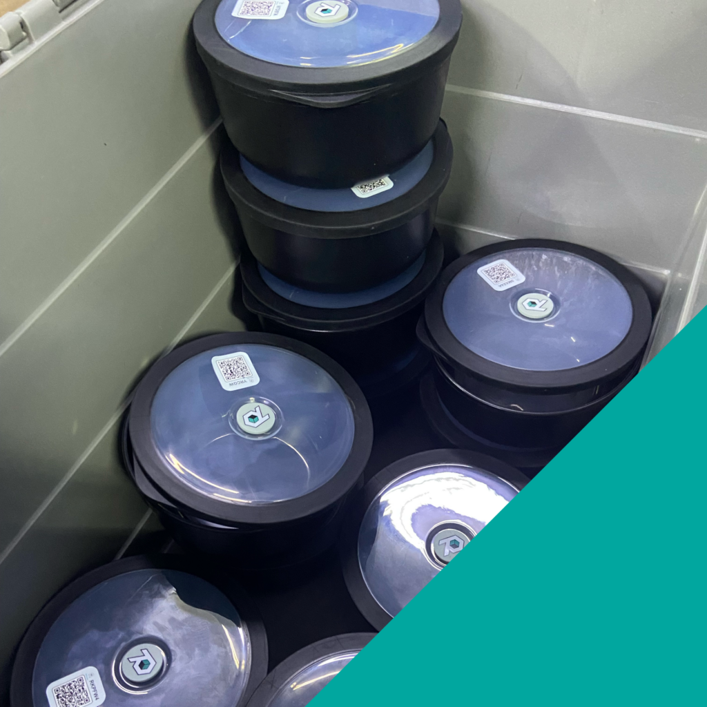 tableware stored in a clean and sanitary place