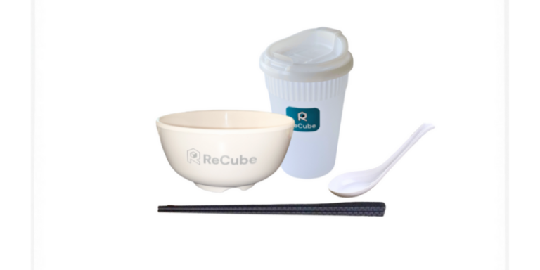 reusable tableware bundle with bowl, chopsticks, cup and chinese spoon套餐 B